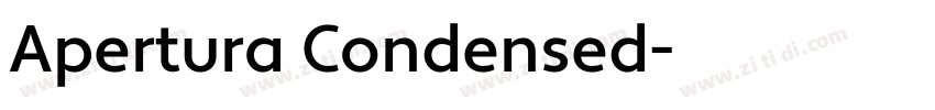 Apertura Condensed字体转换
